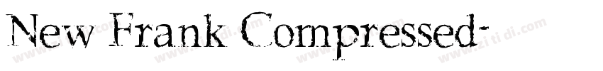 New Frank Compressed字体转换